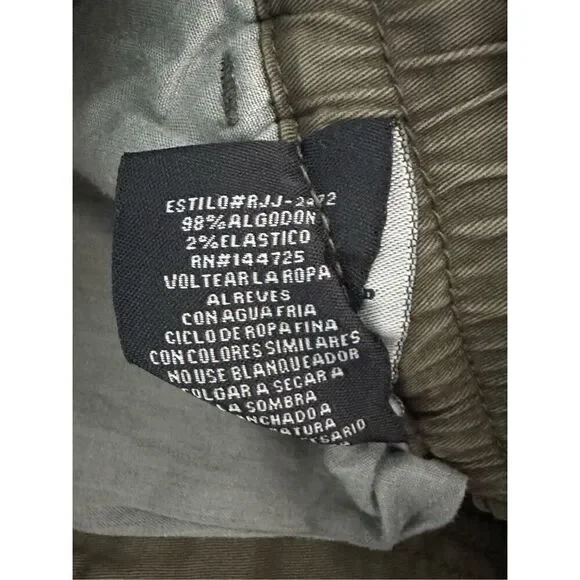 American Bazi Olive Green Cargo Twill Joggers sz medium NWT‎ - Picture 8 of 10